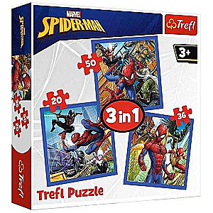 Пазл 3in1 Trefl: Disney Marvel Spiderman