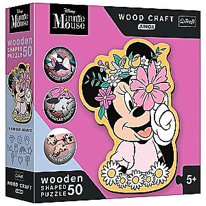 Пазл 50 Wood Craft Junior Trefl: In Minnie's world