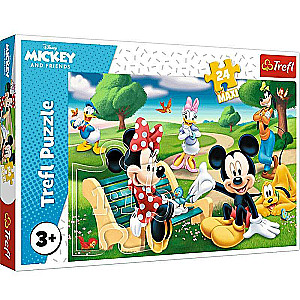 Пазл 24 Maxi Trefl: Mickey Mouse among friends