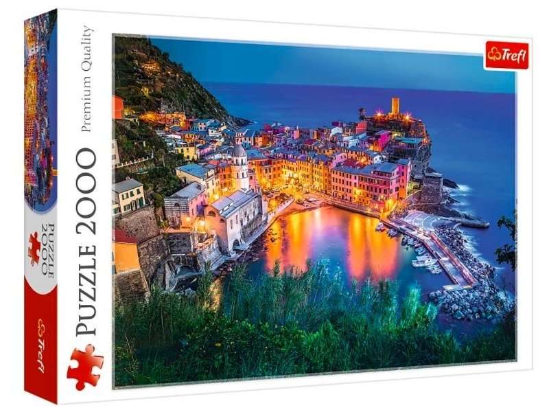 Пазл 2000 Trefl: Vernazza at dusk