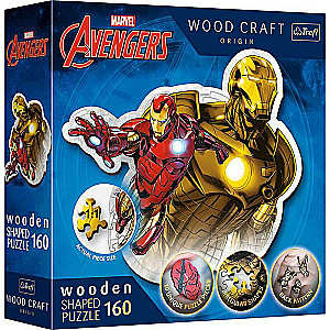 Пазл 160 Wooden Shaped Trefl: Disney Marvel Heroes