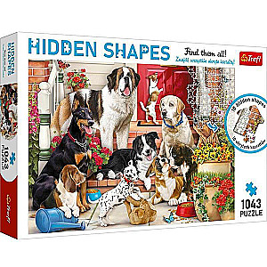 Пазл 1043 Trefl: Hidden Shapes Doggy Fun