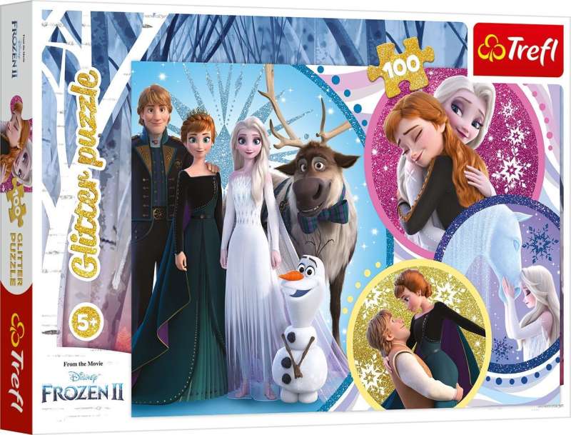 Пазл 100 Trefl: Frozen 2. В сиянии любви