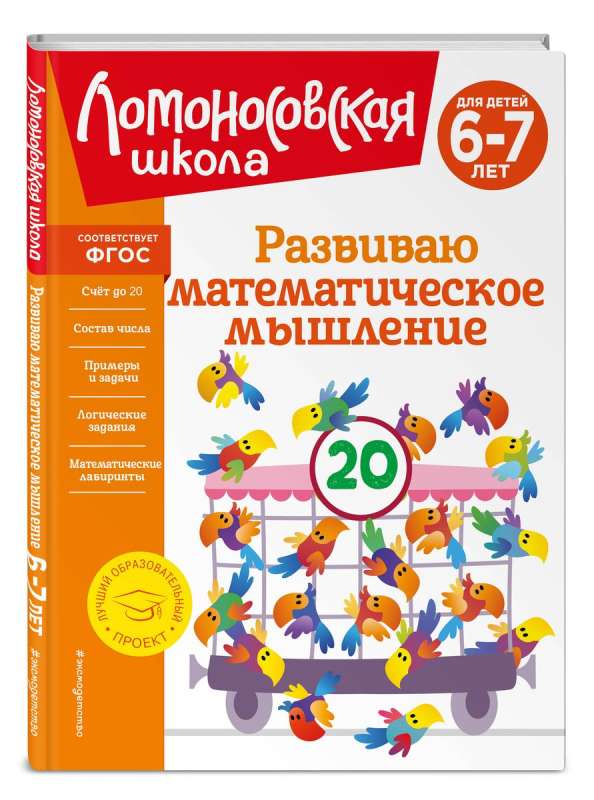 Развиваю математическое мышление: для детей 6-7 лет