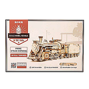 Деревянный 3D пазл ROBOTIME - Prime Steam Express