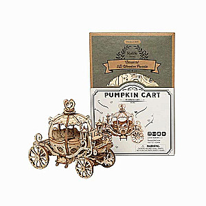 Деревянный 3D пазл ROBOTIME - Pumpkin Cart