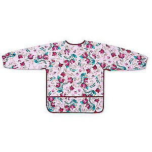 BABYONO FLORAL Нагрудник с длинными рукавами - 85x42см