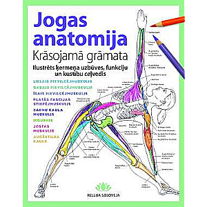 Jogas anatomija Krāsojamā grāmata