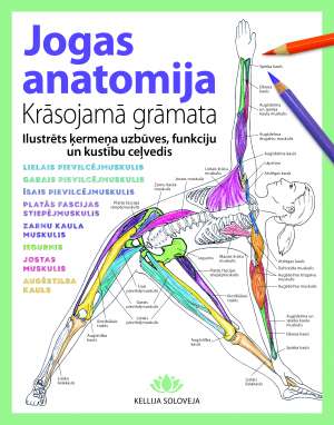 Jogas anatomija Krāsojamā grāmata