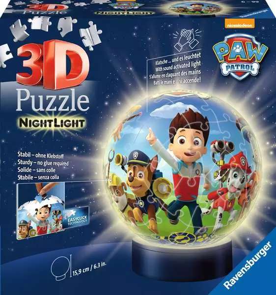 3D пазл Paw Patrol, ночник