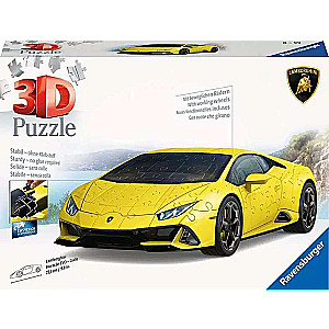 3D пазл Lamborghini Huracan, желтый