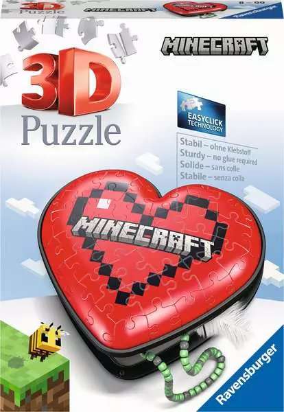 3D пазл Heart Minecraft