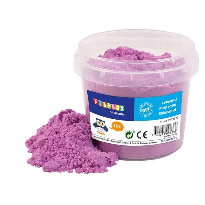 Кинетический песок, 1 kg, фиолетовый