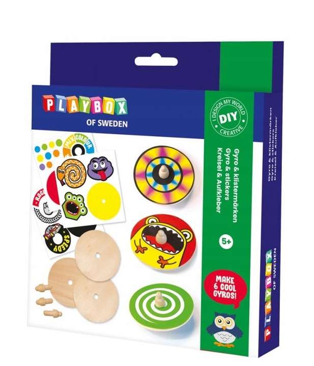 Набор для творчества PLAYBOX - Gyro&stickers 6 шт.