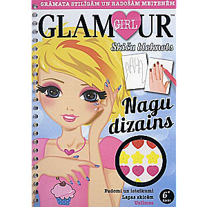 Glamour Girl. Nagu dizains. Skiču bloknots