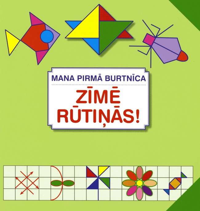 Mana pirmā burtnīca. Zīmē rūtiņās!