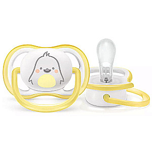 Philips Avent пустышка Ultra Air Deco, neutral white penguin, 0-6M 1 шт.