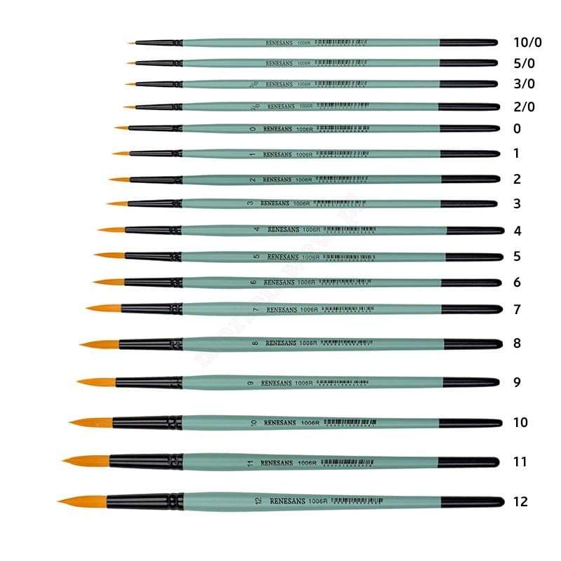 Кисть синтетическая  2 RENESANS круглая/заостренная