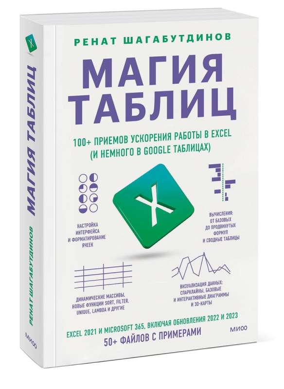 Магия таблиц. 100+ приемов ускорения работы в Excel и немного в Google Таблицах