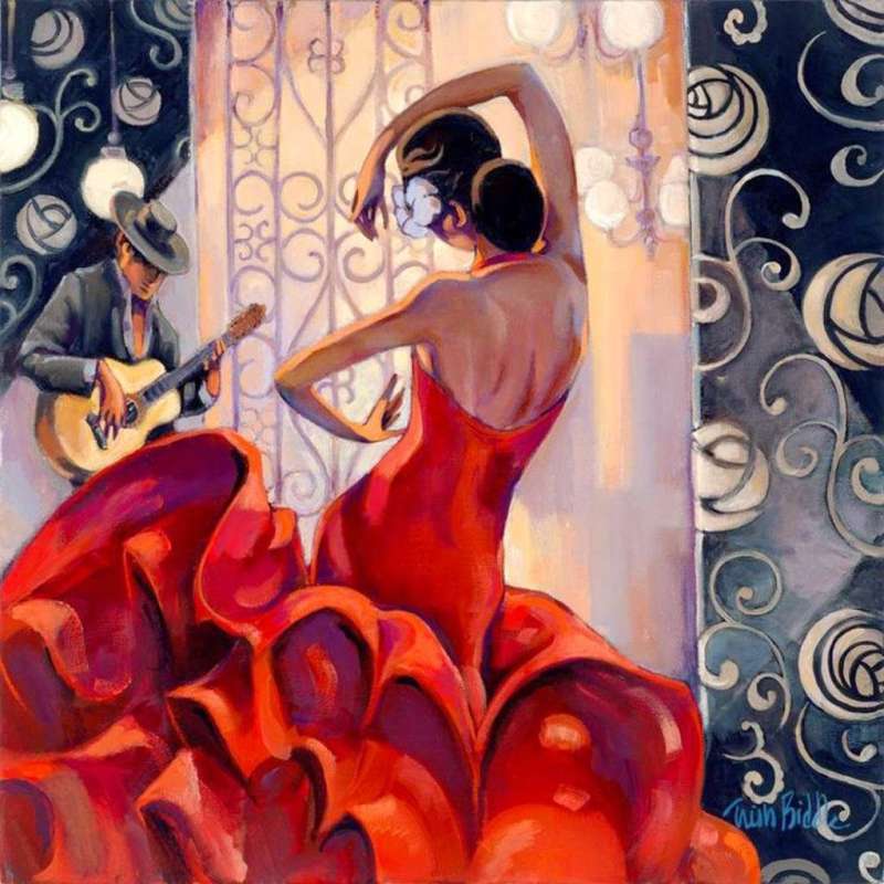 Картины по номерам 30х40 см Танцовщица фламенко