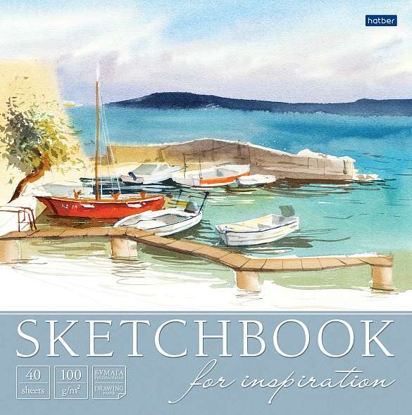 Premium Блокнот SketchBook 40л 220х220мм 