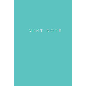 Mint Note. Стильный блокнот с мятными страницами 