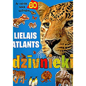 Lielais atlants. Dzīvnieki 80 uzlīmes