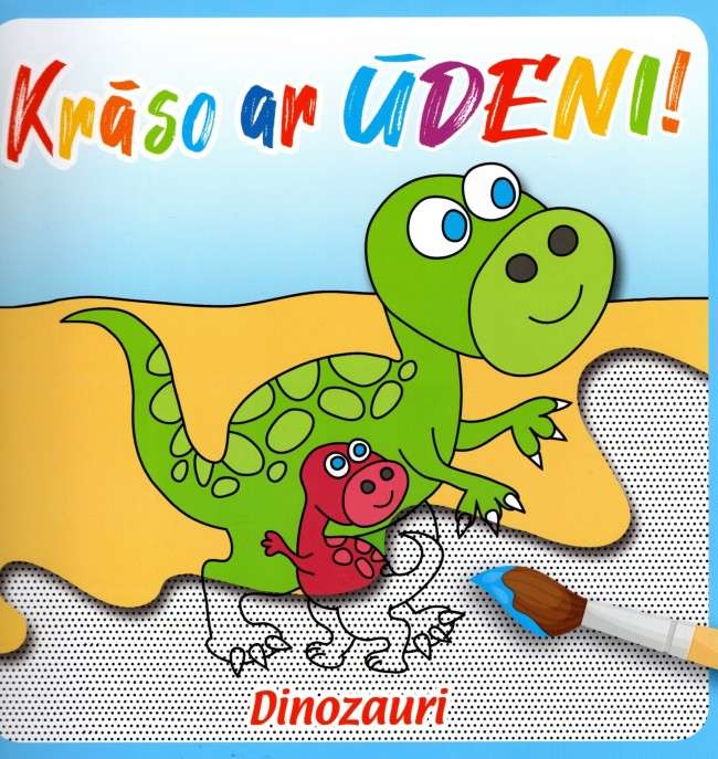 Krāso ar ūdeni! Dinozauri