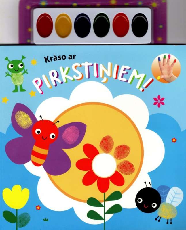 Krāso ar pirkstiņiem. Zila