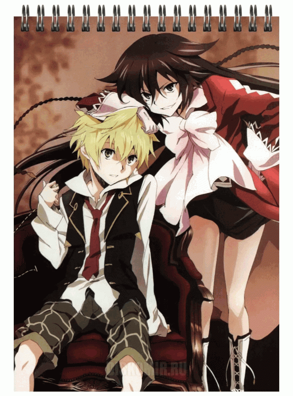 Скетчбук для рисования A5 Pandora Hearts - Oz Vessalius, Alice