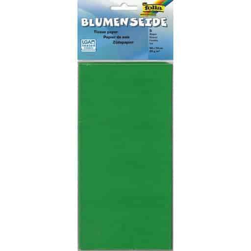 Тонкая шелковая бумага FOLIA  GREEN  5 стр 50x70см