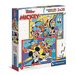 Пазл 2X20 CLEMENTONI MICKEY 