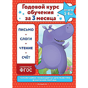 Годовой курс обучения за три месяца: для детей 5-6 лет