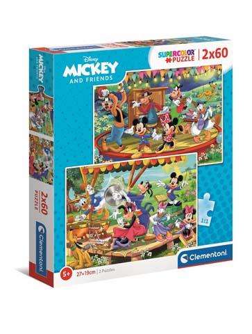 Пазл 2X60 CLEMENTONI Mickey and friends