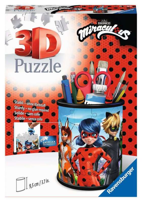 3D пазл Подставка для карандашей Miraculous