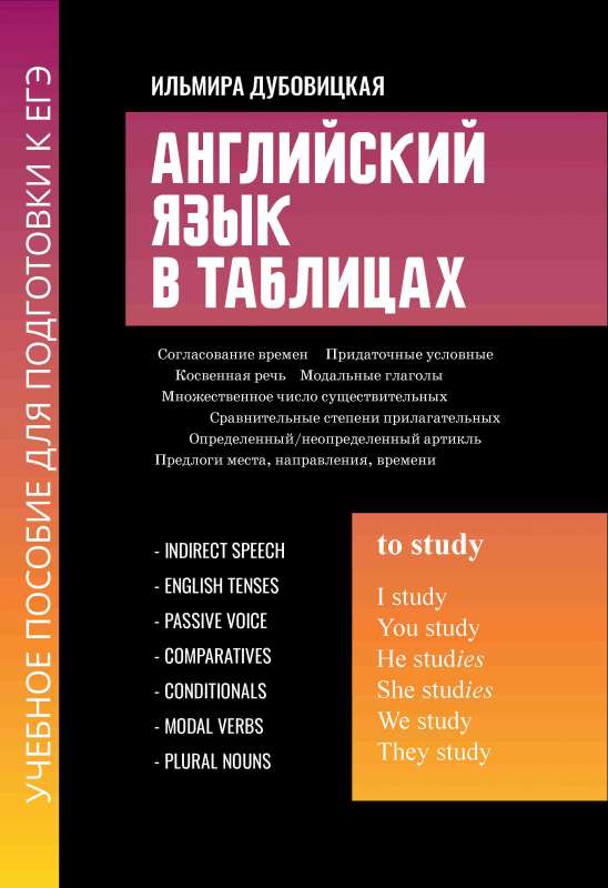 Английский язык в таблицах. Учебное пособие для подготовки к ЕГЭ