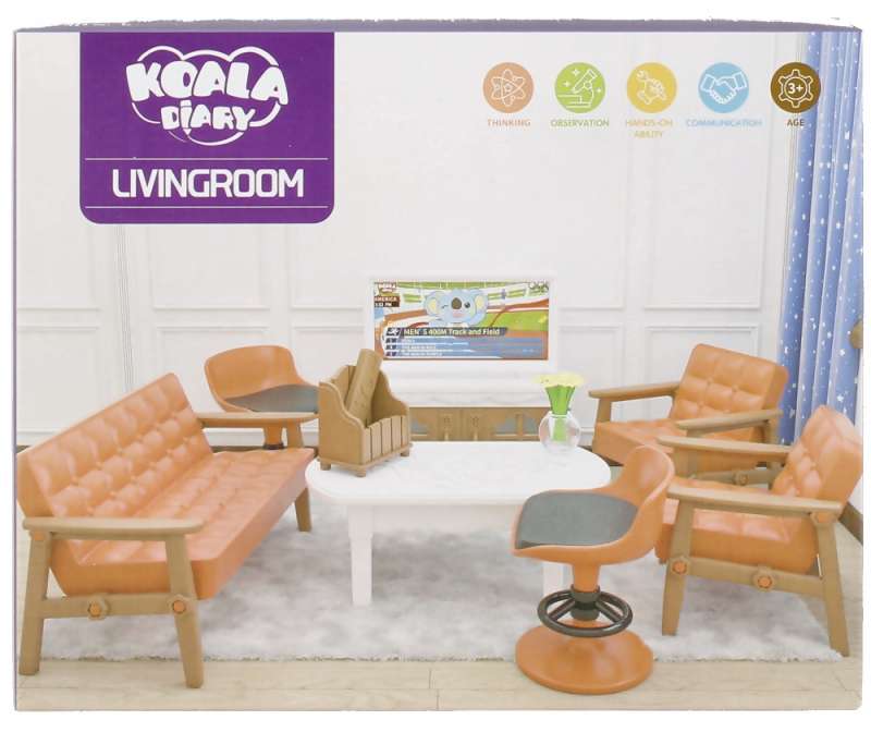 Комплект мебели для гостиной с аксессуарами KOALA DIARY 21x16x6