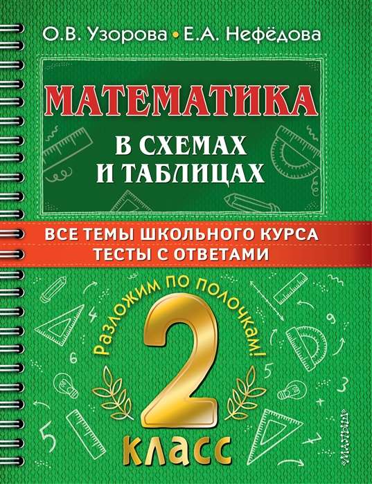 Математика в схемах и таблицах. Все темы школьного курса 2 класса с тестами.