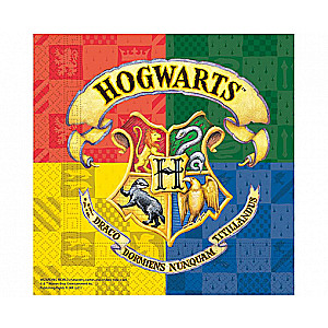 Салфетки 33x33см 20шт. Harry Potter Hogwarts Houses