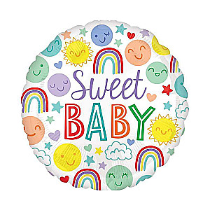 Фольгированный шар 17/43см, Standard Sweet Baby