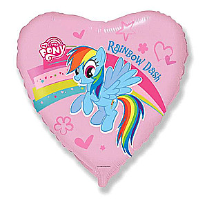 Фольгированный шар 18/46cm Sirds FX My little Pony/Rainbow Dash