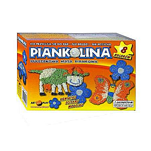 Масса для лепки из пластилина 8 цв. PIANKOLINA