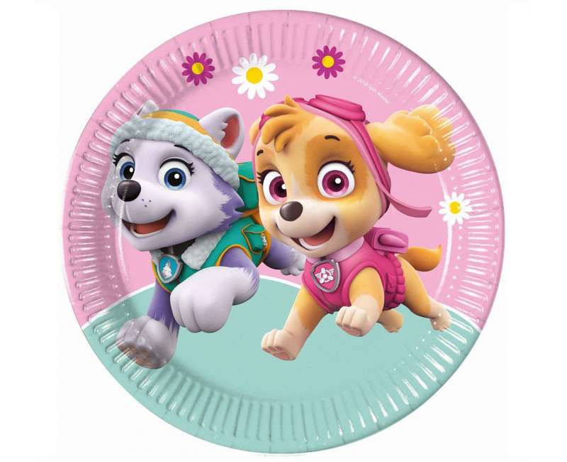 Бумажные тарелки /23см, 8шт. Paw Patrol Skye  & Everest