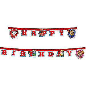 Праздничная гирлянда Happy Birthday Paw Patrol