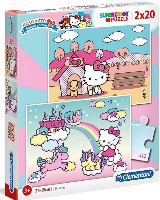 Пазл CLEMENTONI Hello Kitty 2x20 деталей