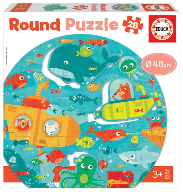 Puzzle EDUCA с клеем MAXI Море, 28 деталей