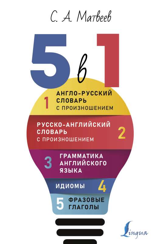 Английский язык. 5 в 1: Англо-русский словарь с произношением. Русско-английский словарь с произношением. Грамматика английского языка. Идиомы. Фразовые глаголы