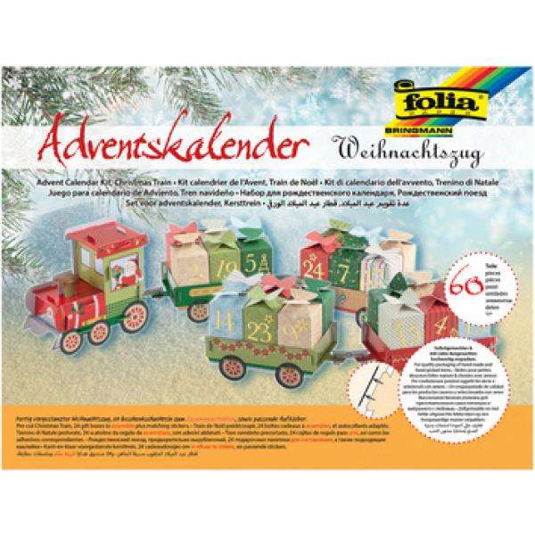  Креативный набор FOLIA Рождественский календарь-поезд