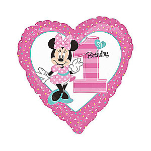 Фольгированный шар 17 Minnie Mouse, heart