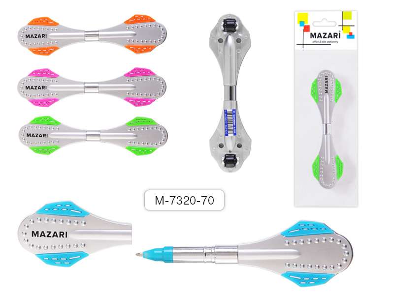 Ручка шариковая SCATEBOARD, СИНЯЯ